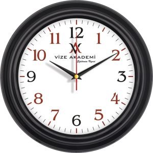 V30-334-FM Füme Plastik Duvar Saati küçük görsel