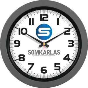 V30-346-FM Füme Plastik Duvar Saati küçük görsel