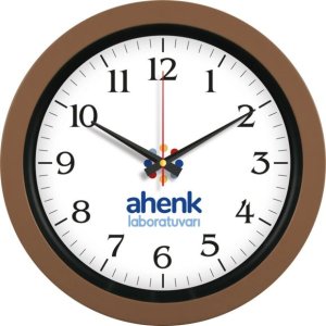 V30-346-KH Kahverengi Plastik Duvar Saati küçük görsel
