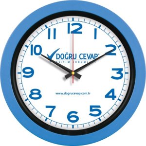 V30-346-MV Mavi Plastik Duvar Saati küçük görsel