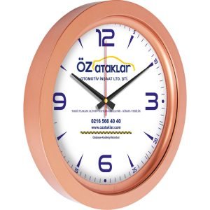 V30-570-G Gümüş Metalize Duvar Saati