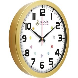 V30-742-G Gümüş Metalize Duvar Saati